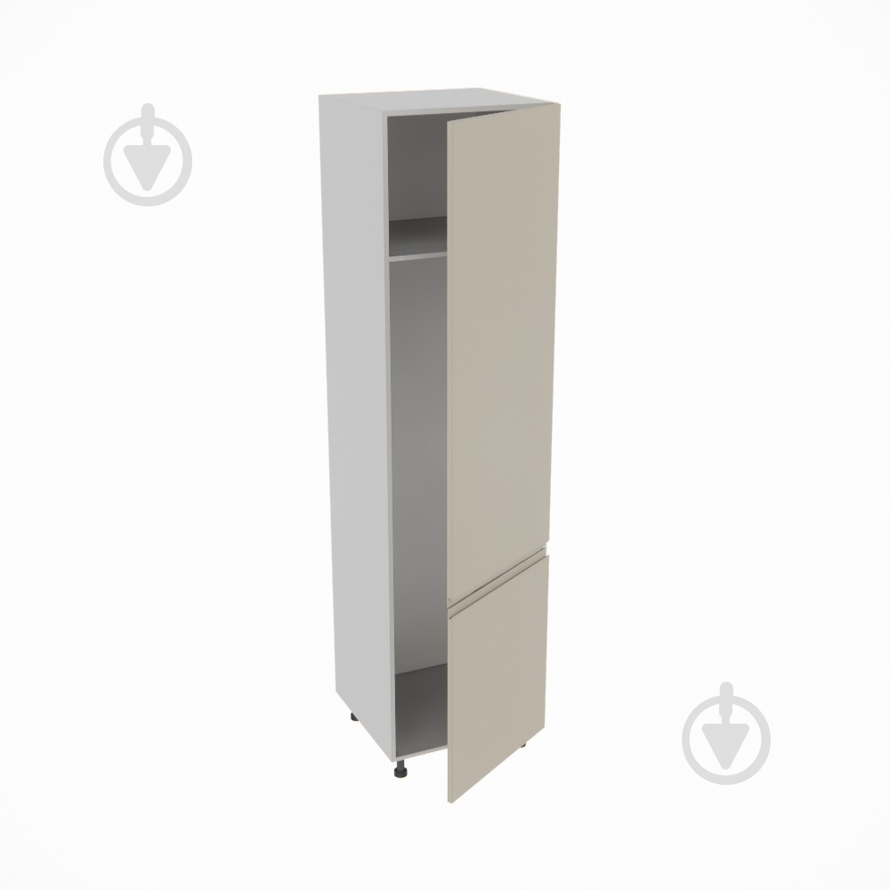 Шафа під холодильник Влада (П 60 Х (920)права) айворі/попелястий Світ Меблів - фото 2 Шафа під холодильник Влада (П 60 Х (920)права) айворі/попелястий Світ Меблів - фото 2