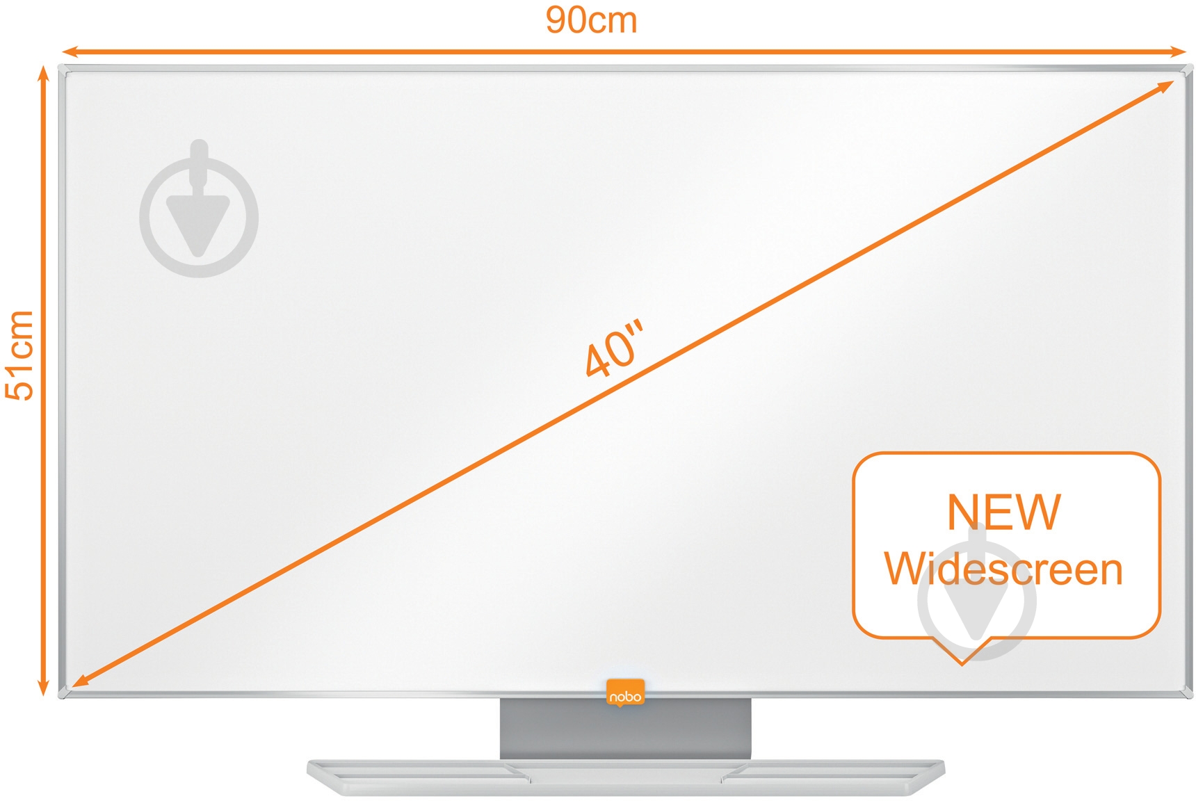 Доска магнитно-маркерная Nobo Nano Clean Widescreen 40" 1905297 - фото 2