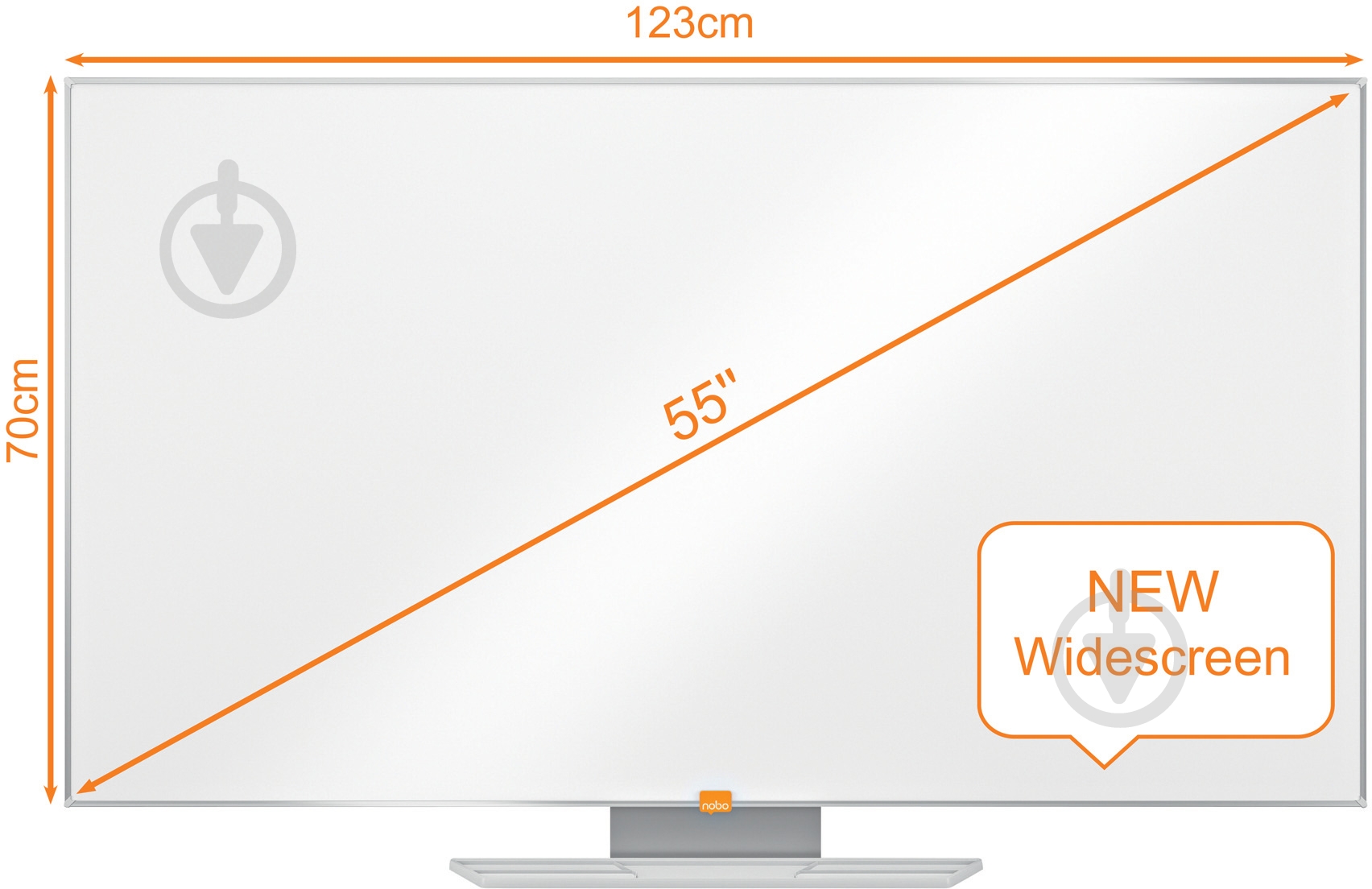 Доска магнитно-маркерная Nobo Nano Clean Widescreen 55" 1905298 - фото 2