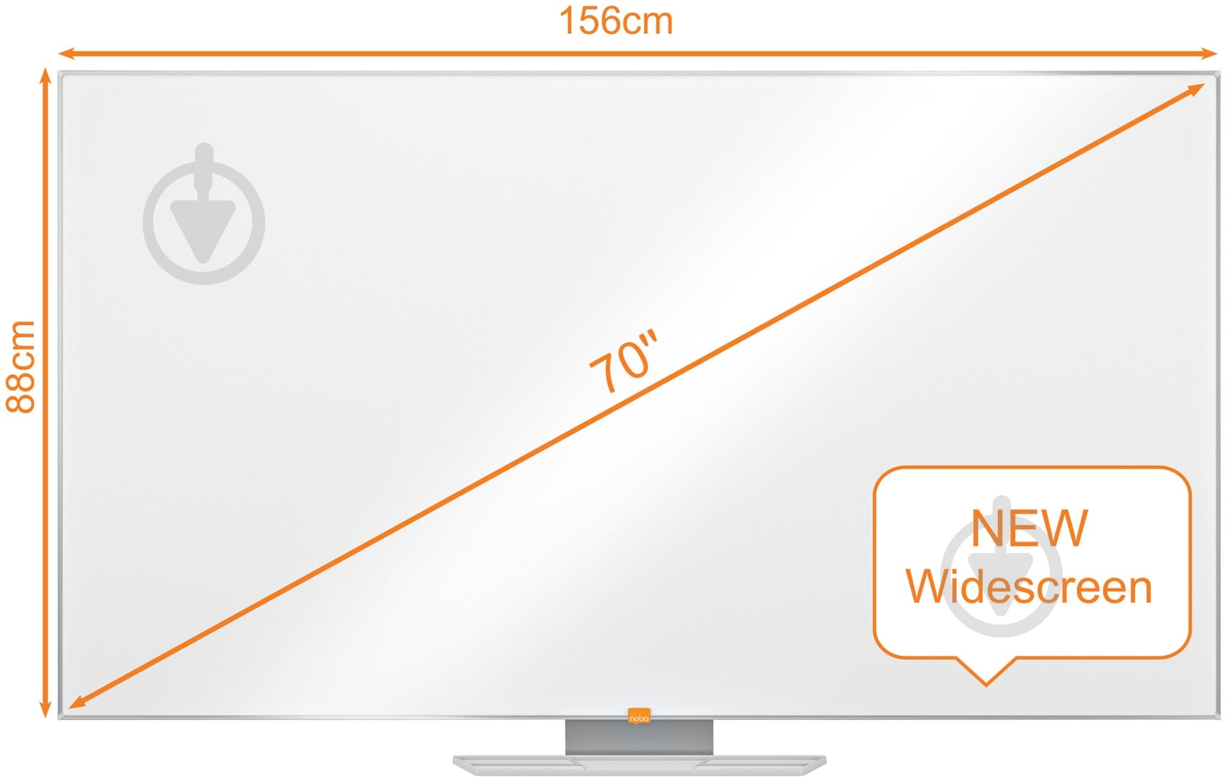 Доска магнитно-маркерная Nobo Nano Clean Widescreen 70" 1905299 - фото 2