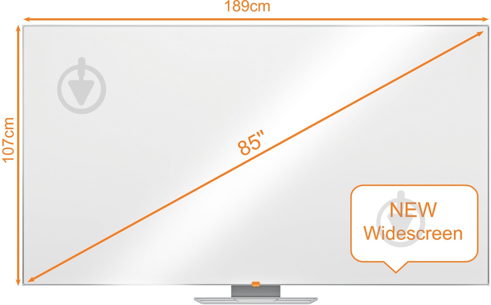 Доска магнитно-маркерная Nobo Nano Clean Widescreen 85" 1905300 - фото 2