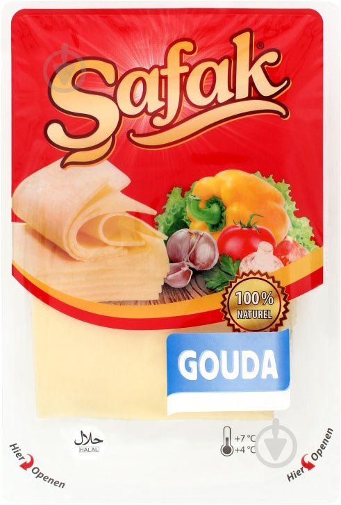 Сыр Safak Gouda 48% 150 г - фото 1
