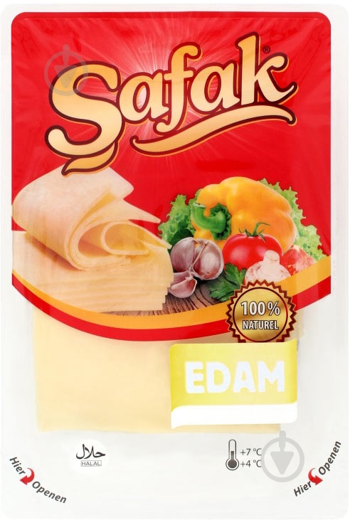 Сыр Safak Edam 40% 150 г - фото 1 Сыр Safak Edam 40% 150 г - фото 1