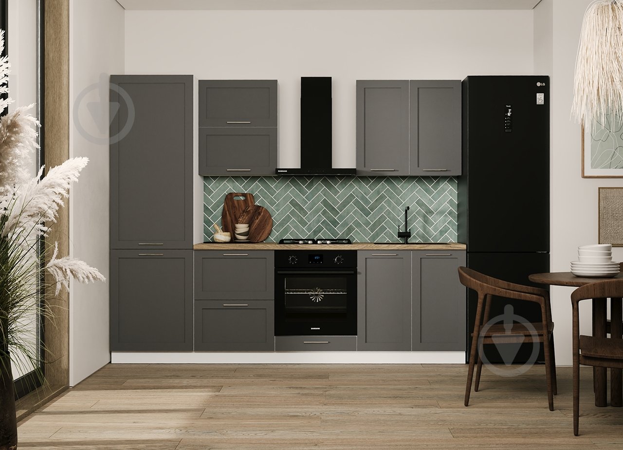 Кухня модульна ROKO Руна пряма МДФ 2,6×2,6м лід сімпл/білий - фото 1 Кухня модульна ROKO Руна пряма МДФ 2,6×2,6м лід сімпл/білий - фото 1