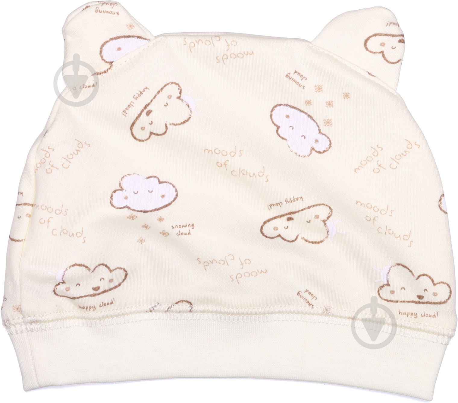 Шапочка детская Bembi ШП76 р.42-44 молочный с рисунком - фото 2