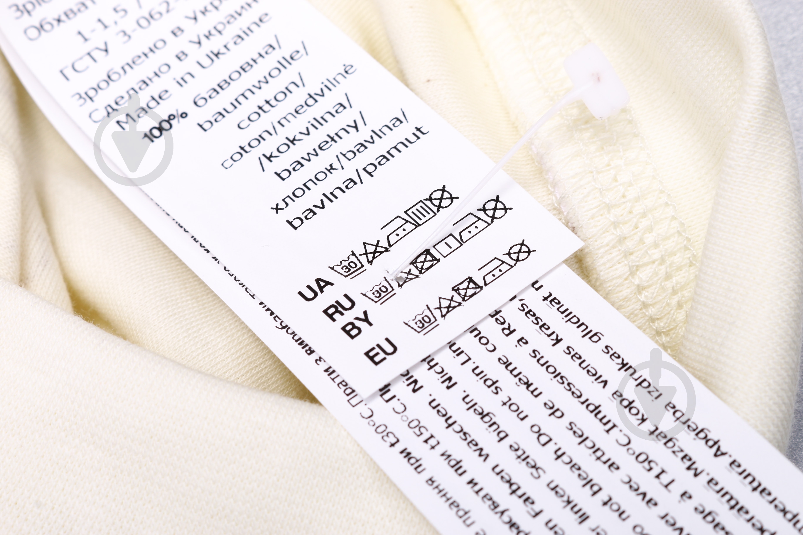 Шапочка детская Bembi ШП76 р.42-44 молочный с рисунком - фото 4