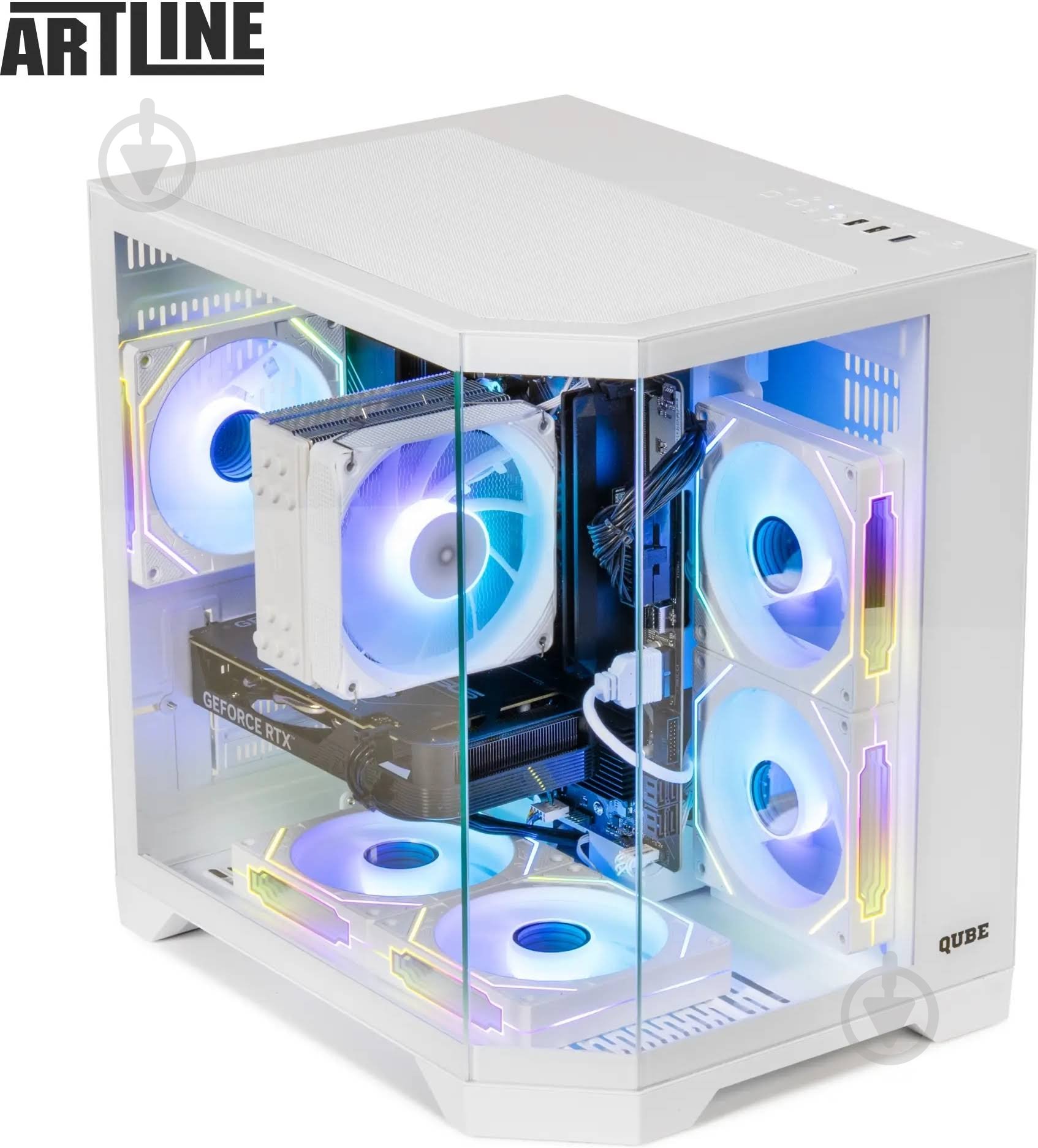 Компьютер Artline Gaming X67WHITE Windows 11 Home (X67Whitev56Win) white - фото 5 Компьютер Artline Gaming X67WHITE Windows 11 Home (X67Whitev56Win) white - фото 5