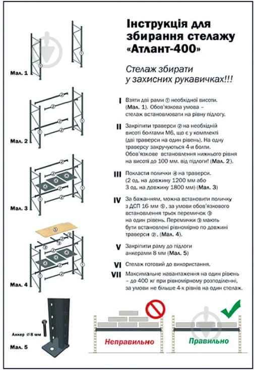 Полка для стеллажа 23x500x598 мм KIEVMODERN серый металл - фото 5