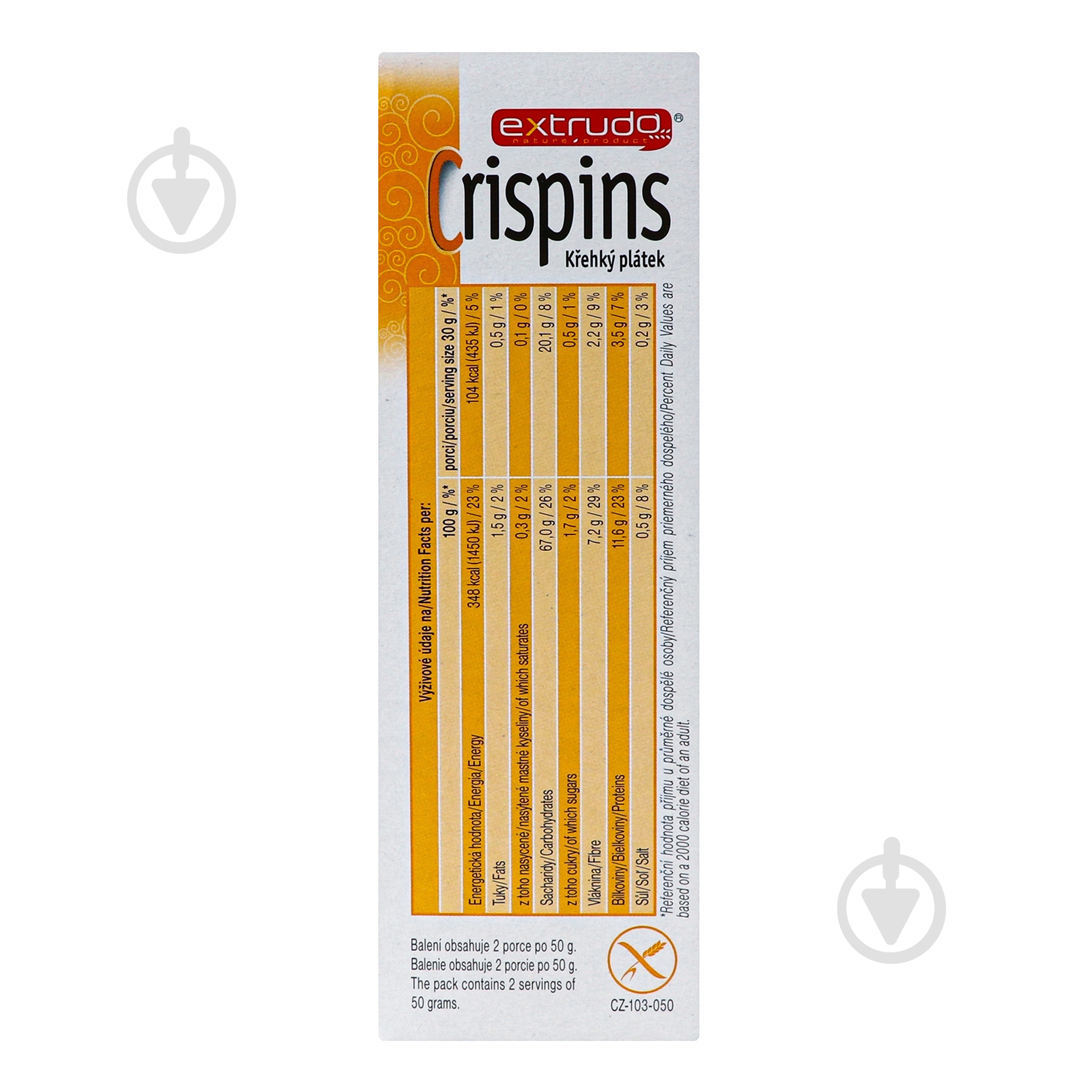 Хлебцы Crispins Органические с нутом 100 г - фото 3