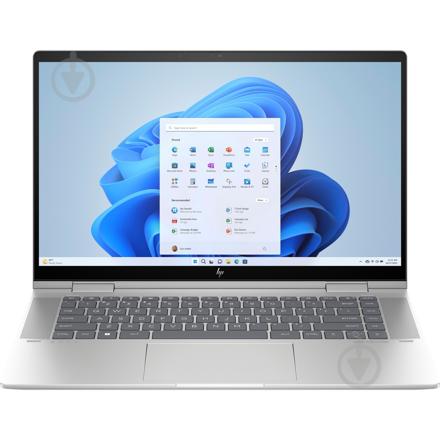 Ноутбук HP Envy x360 15,6" (8U6M0EA) silver - фото 1 Ноутбук HP Envy x360 15,6" (8U6M0EA) silver - фото 1