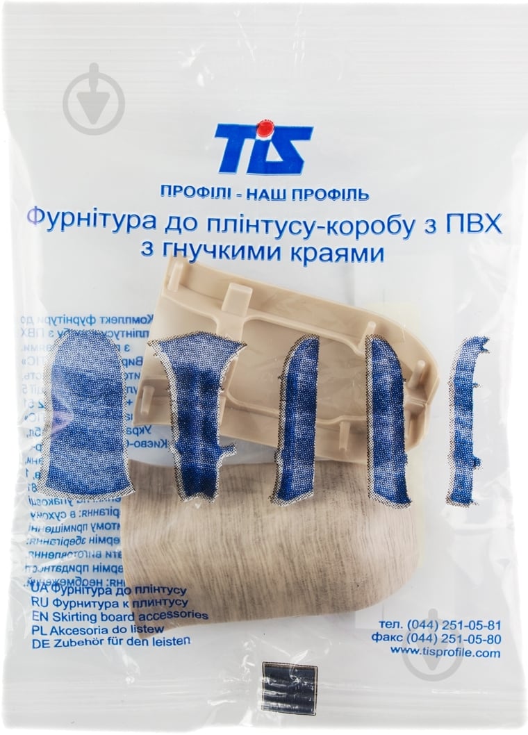Комплект куточків зовнішніх TIS дуб білий - фото 3