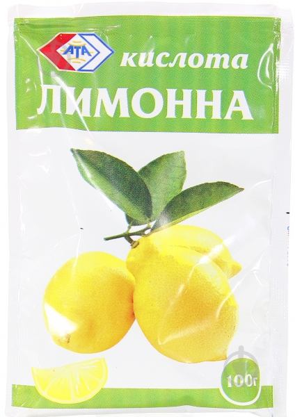 Кислота лимонная АТА 100 г 4820016850682 - фото 1 Кислота лимонная АТА 100 г 4820016850682 - фото 1