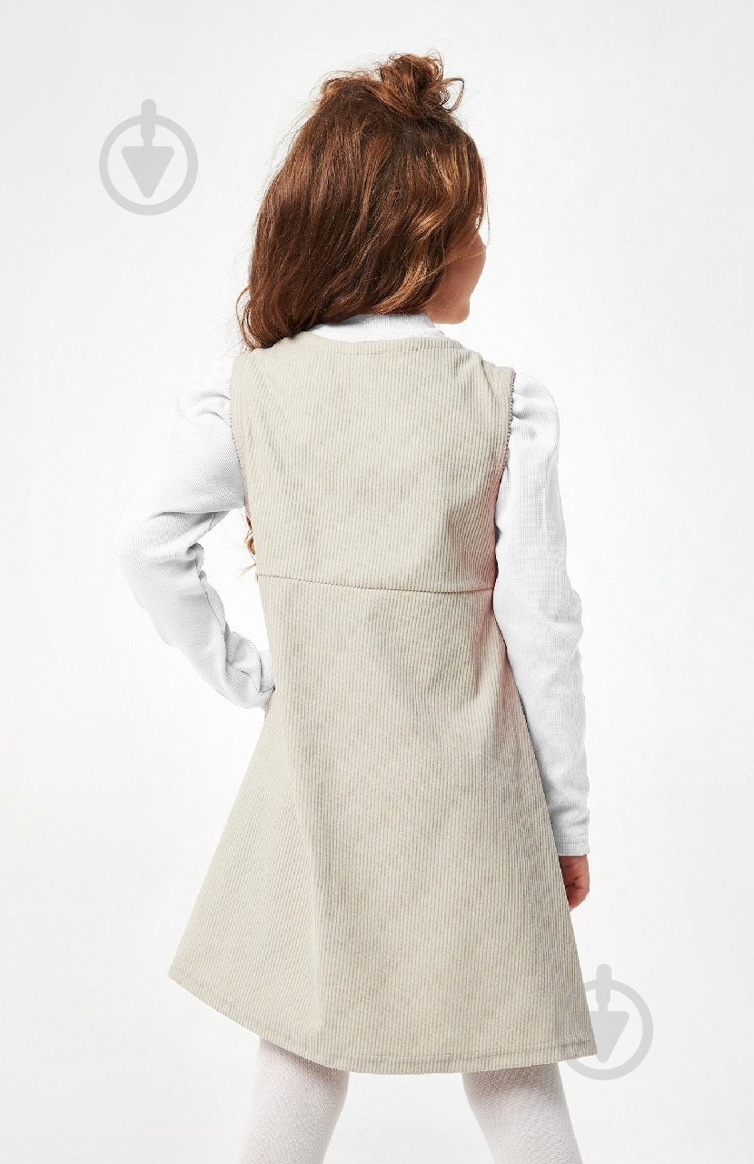 Сарафан Smil р.140 бежевый 120338 - фото 3