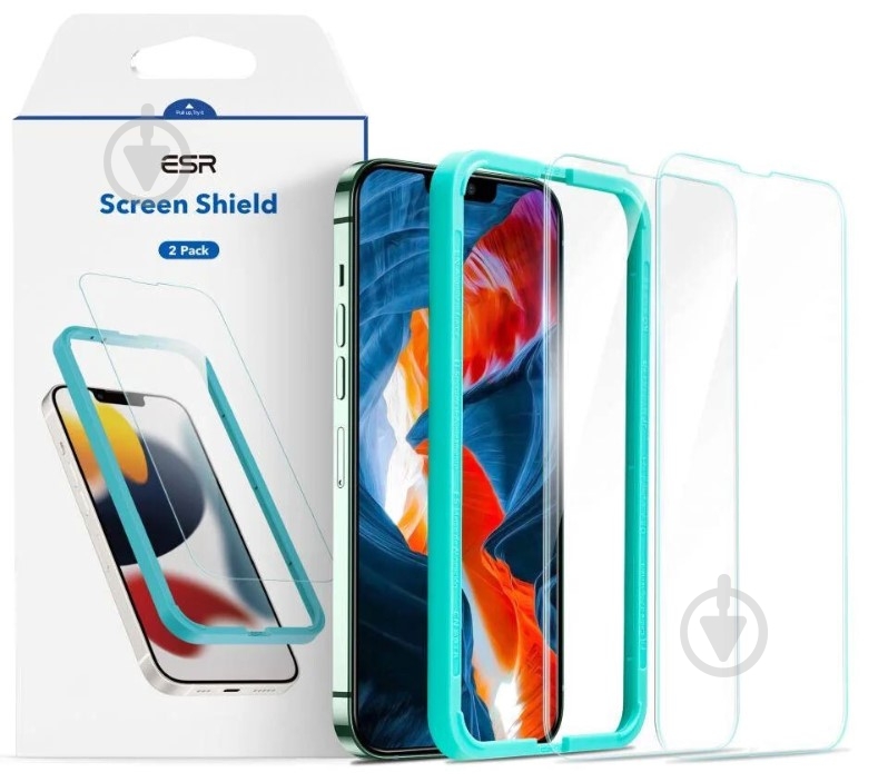 Защитное стекло ESR Screen Shield для iPhone 13 Pro Max (14173) 2 шт - фото 1 Защитное стекло ESR Screen Shield для iPhone 13 Pro Max (14173) 2 шт - фото 1