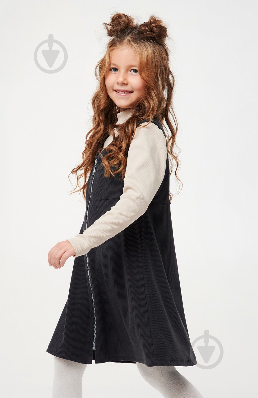 Сарафан Smil р.140 графитовый 120338 - фото 2 Сарафан Smil р.140 графитовый 120338 - фото 2