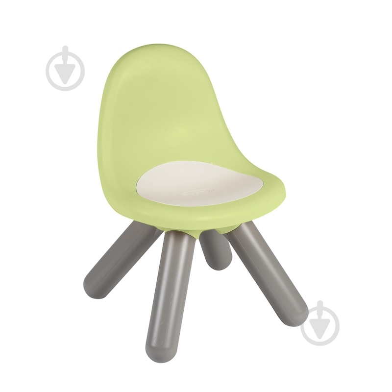 Стул детский Smoby Life 33х33х50 см 7600880120 зелено-серый - фото 1