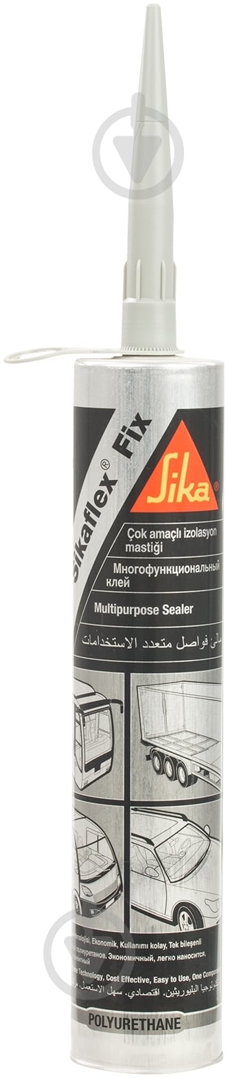 Клей-герметик Sika Sikaflex-Fix однокомпонентный серый серый 300 мл - фото 1 Клей-герметик Sika Sikaflex-Fix однокомпонентный серый серый 300 мл - фото 1