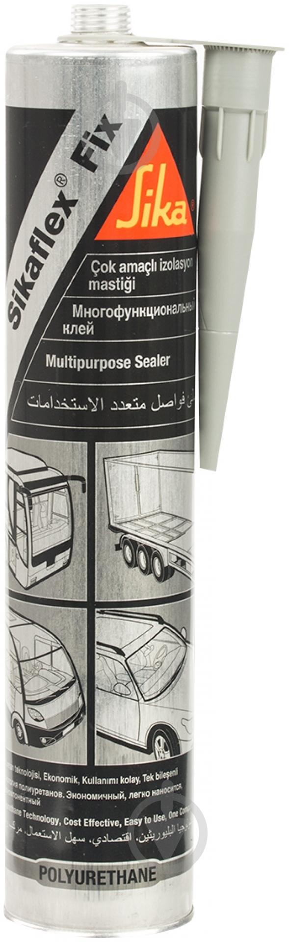 Клей-герметик Sika Sikaflex-Fix однокомпонентный серый серый 300 мл - фото 2 Клей-герметик Sika Sikaflex-Fix однокомпонентный серый серый 300 мл - фото 2