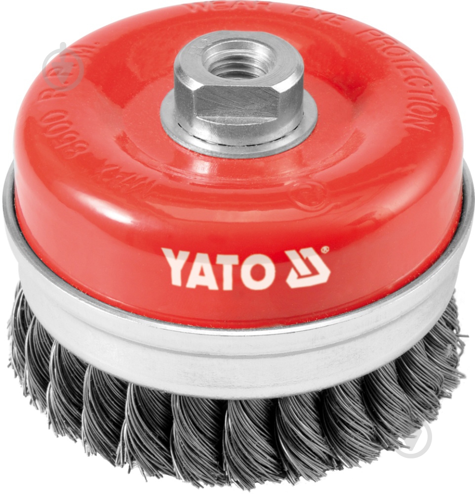 Щітка крацовка чашка 100 мм YATO YT-4769 - фото 1 Щітка крацовка чашка 100 мм YATO YT-4769 - фото 1