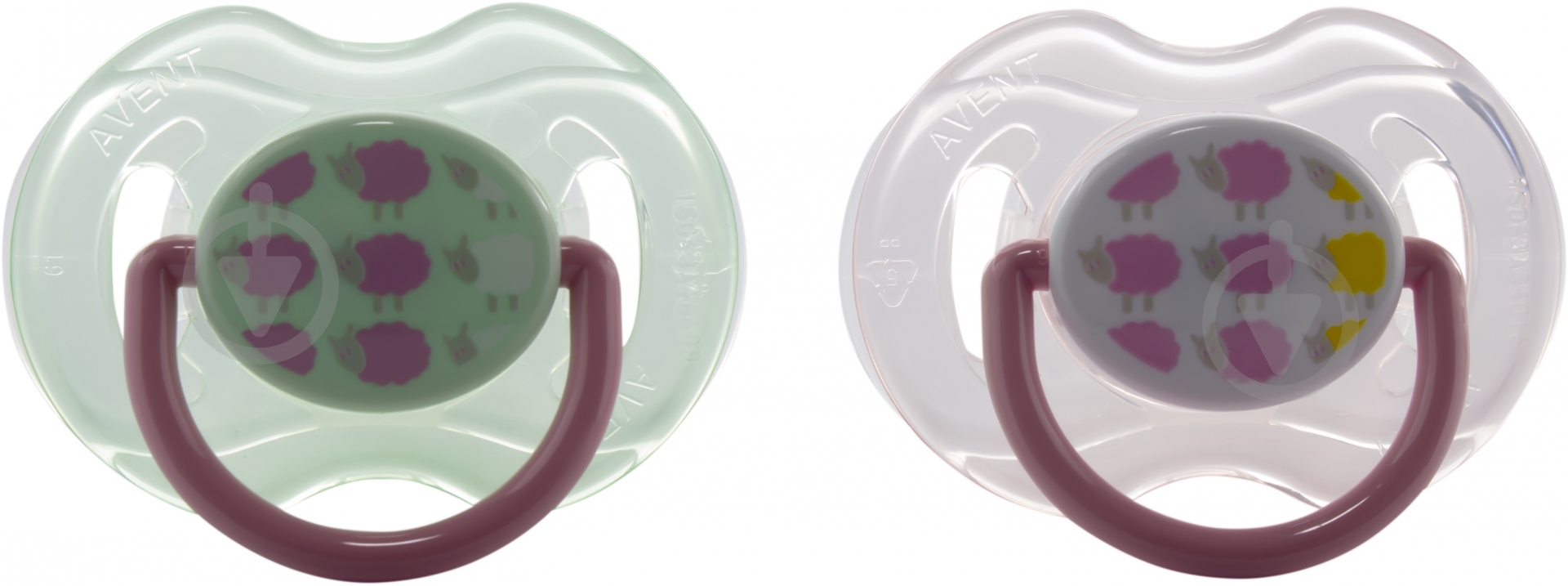 Набор пустышек Philips Avent Fashion 2 шт SCF172/18 pink - фото 2 Набор пустышек Philips Avent Fashion 2 шт SCF172/18 pink - фото 2