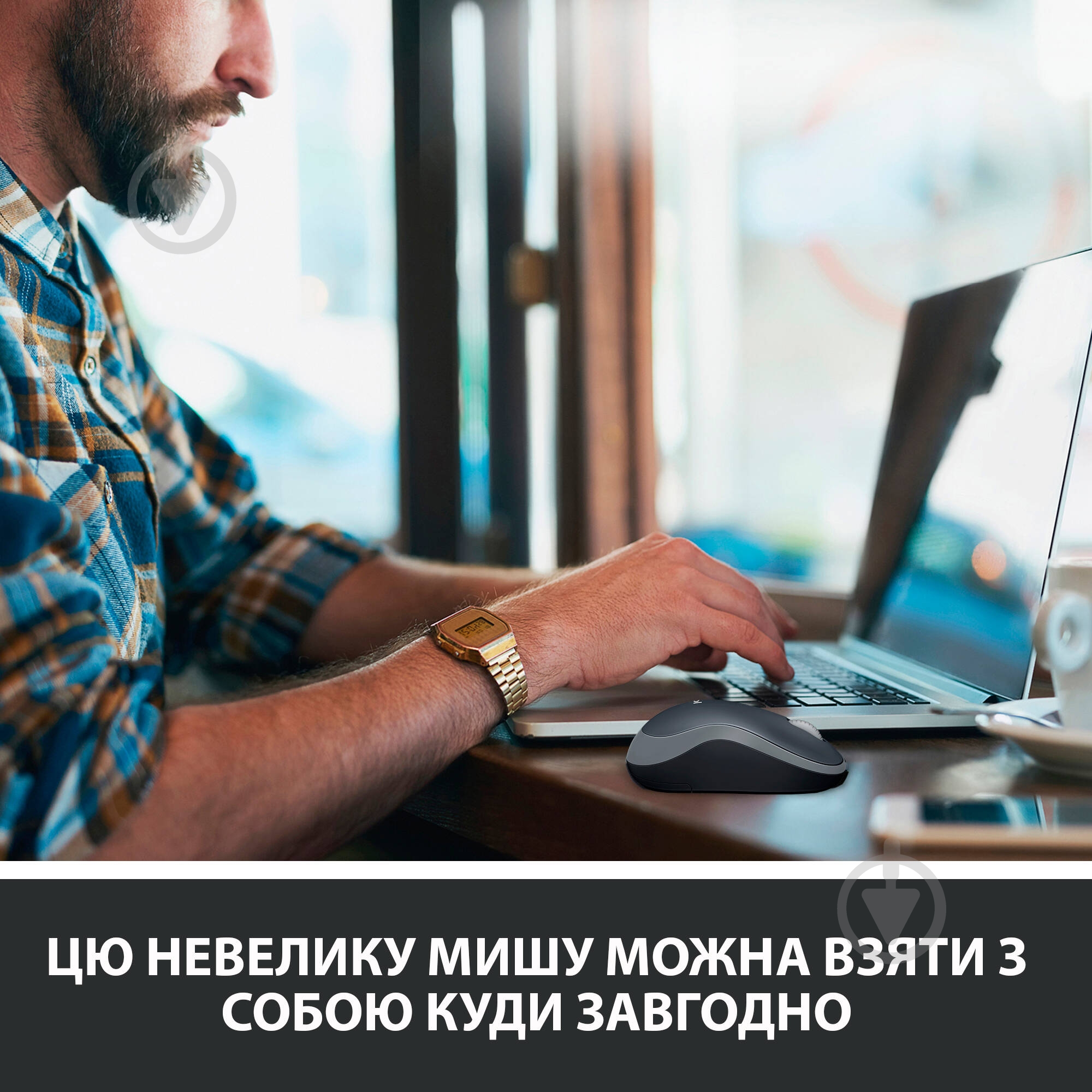 Мишка Logitech Wireless Mouse M185 grey (910-002238) - фото 3