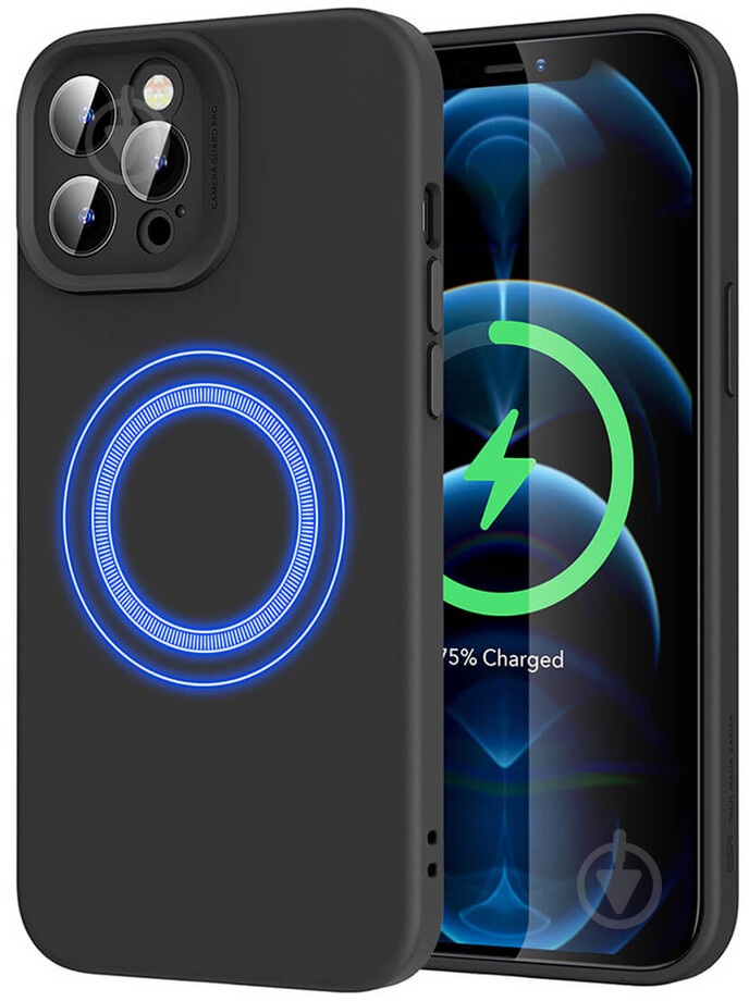 Чохол ESR Cloud Soft Case MagSafe для Apple iPhone 12 Pro (13824) black - фото 1
