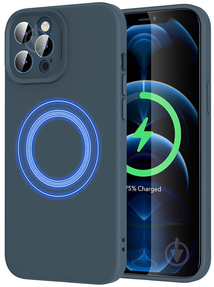Чехол ESR Cloud Soft Case MagSafe для Apple iPhone 12 Pro (13824-1) blue - фото 1 Чехол ESR Cloud Soft Case MagSafe для Apple iPhone 12 Pro (13824-1) blue - фото 1