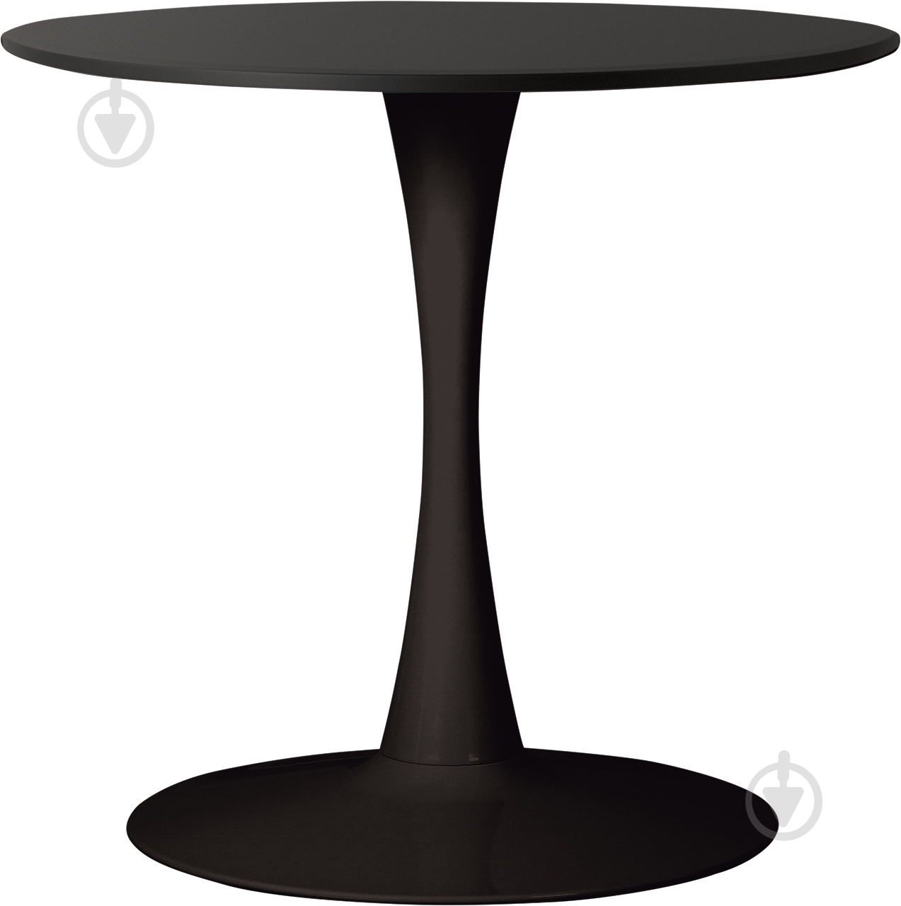 Стіл обідній Nowy Styl PEONY BLACK (16) D800 HPL (CH) x730мм чорний/чорний - фото 1