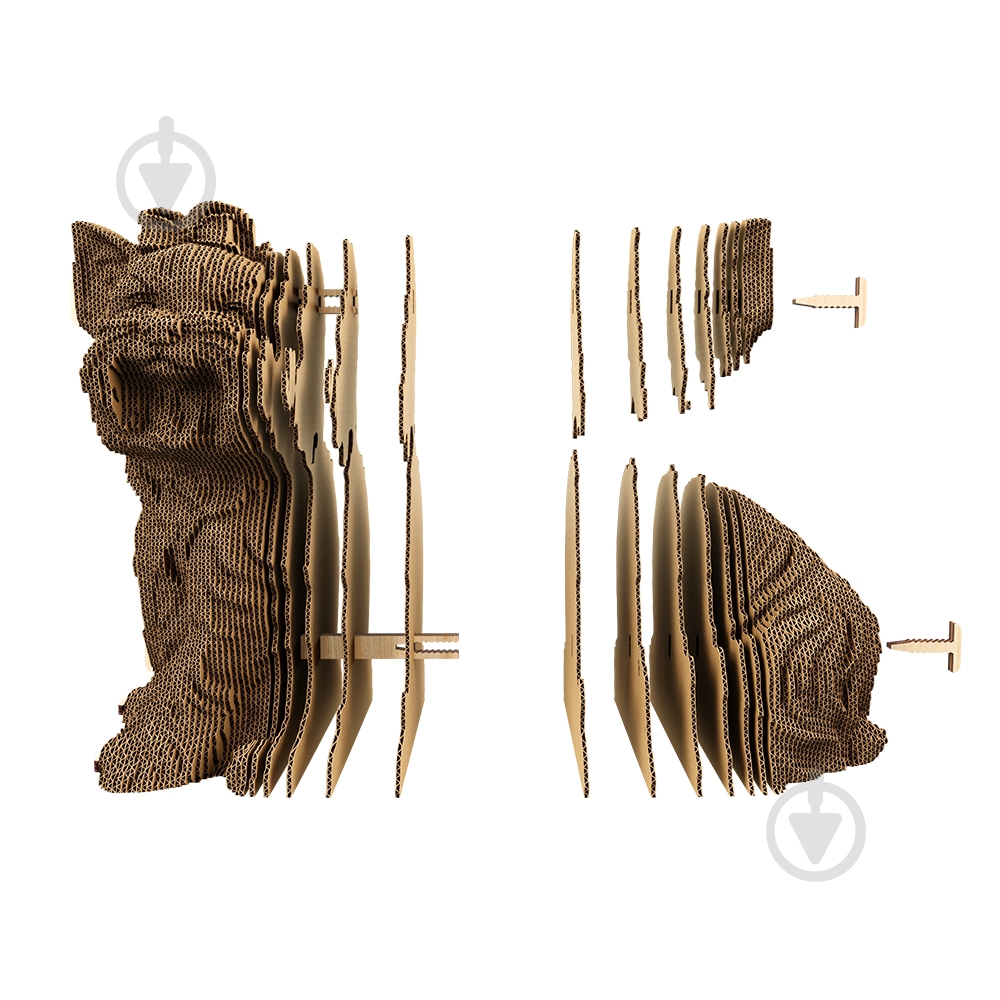 Конструктор картонный Cartonic 3D Puzzle YORKSHIRE TERRIER CARTYORK - фото 5
