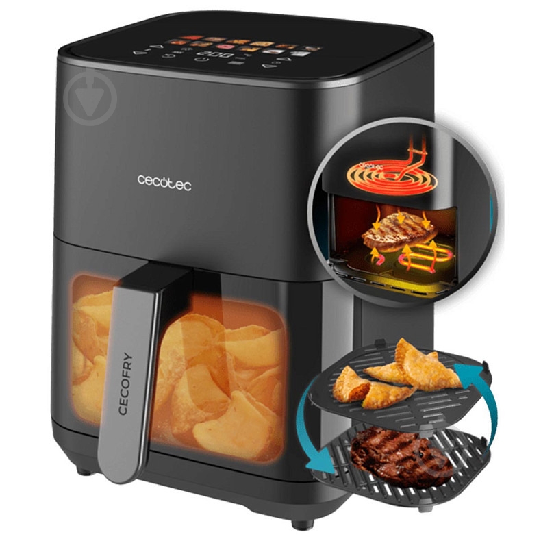 Мультипечь CECOTEC Cecofry&Grill Duoheat 4000 (A01_EU01_100499) - фото 2