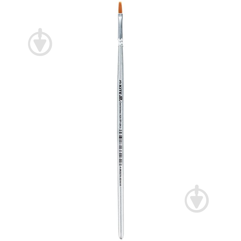 Кисть плоская синтетика №3 K25-321-SN-3 KITE - фото 1