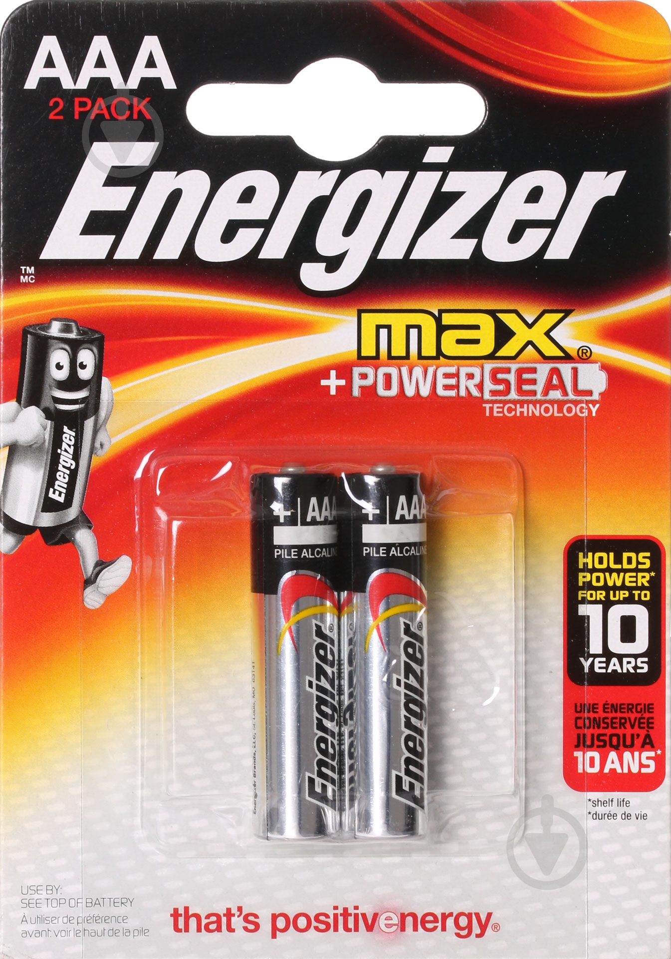 Батарейка Energizer Max E92 AAA (мизинчиковые) 2 шт. (E300134800) - фото 1