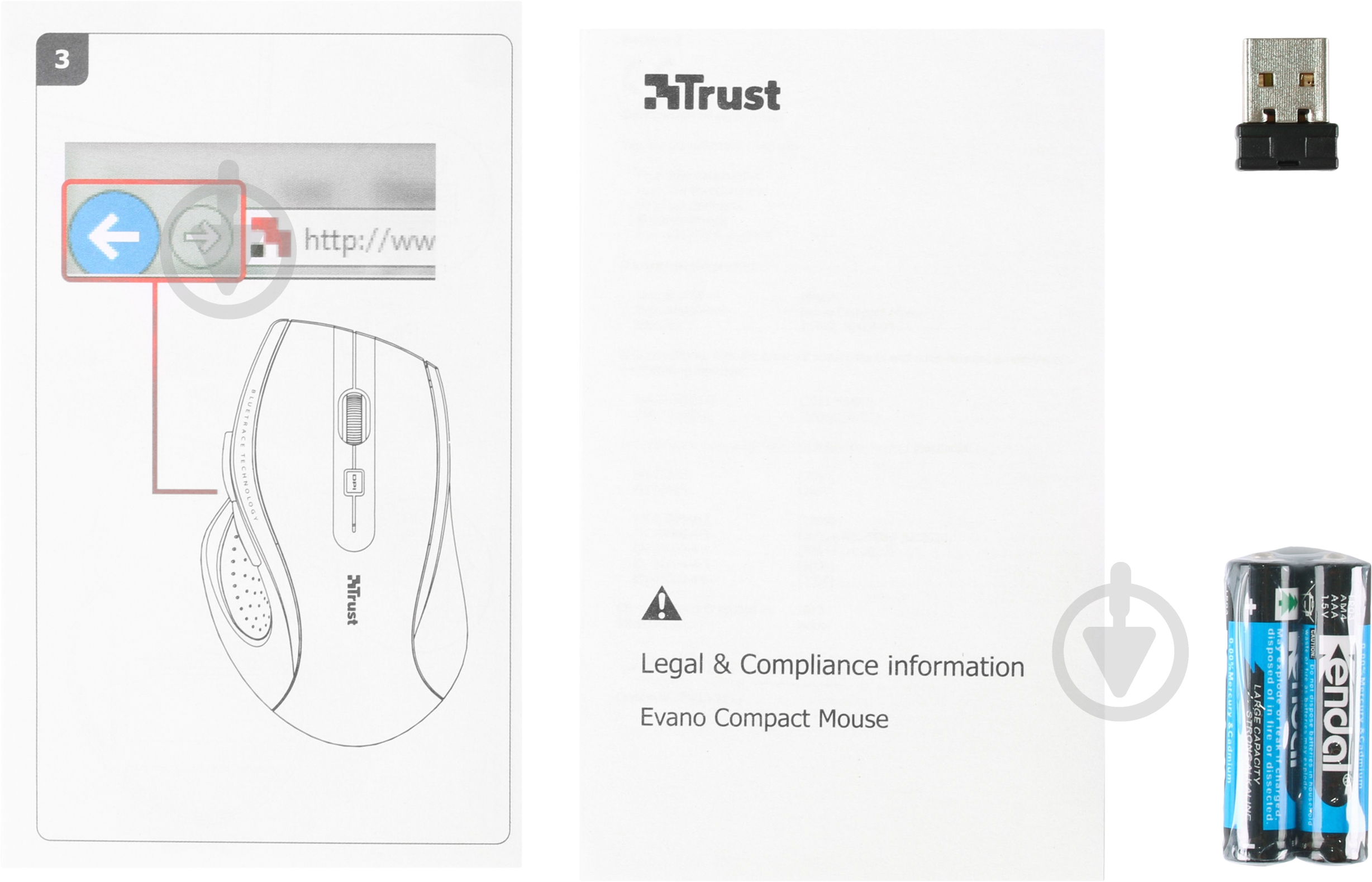 Мышь Trust Maxtrack Mini BlueSpot black (5843940) - фото 5