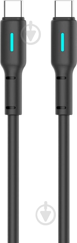 Кабель Gelius Lumin Lamp GP-UC100 Type-C/Type-C (60W) 1 м чорний (00000094345) - фото 1
