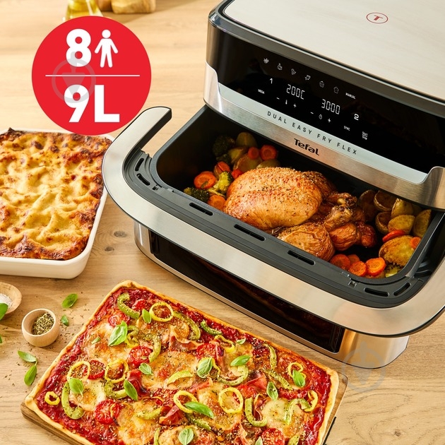 ВИТРИНА! Мультипечь Tefal Dual Easy Fry Flex EY922DE0 - фото 15