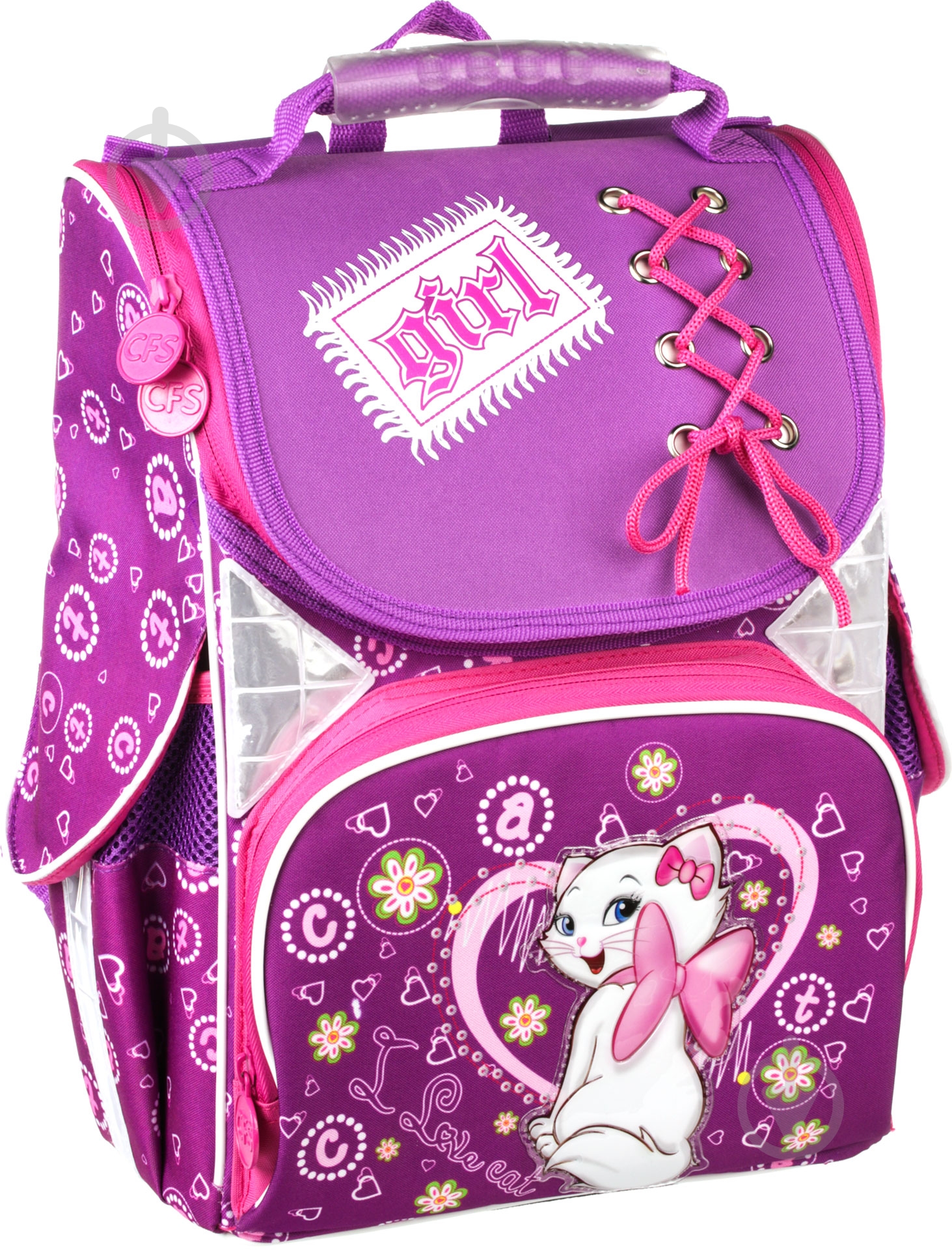 Ранец школьный Cool For School каркасный Sweet Kitty CF85660 - фото 2