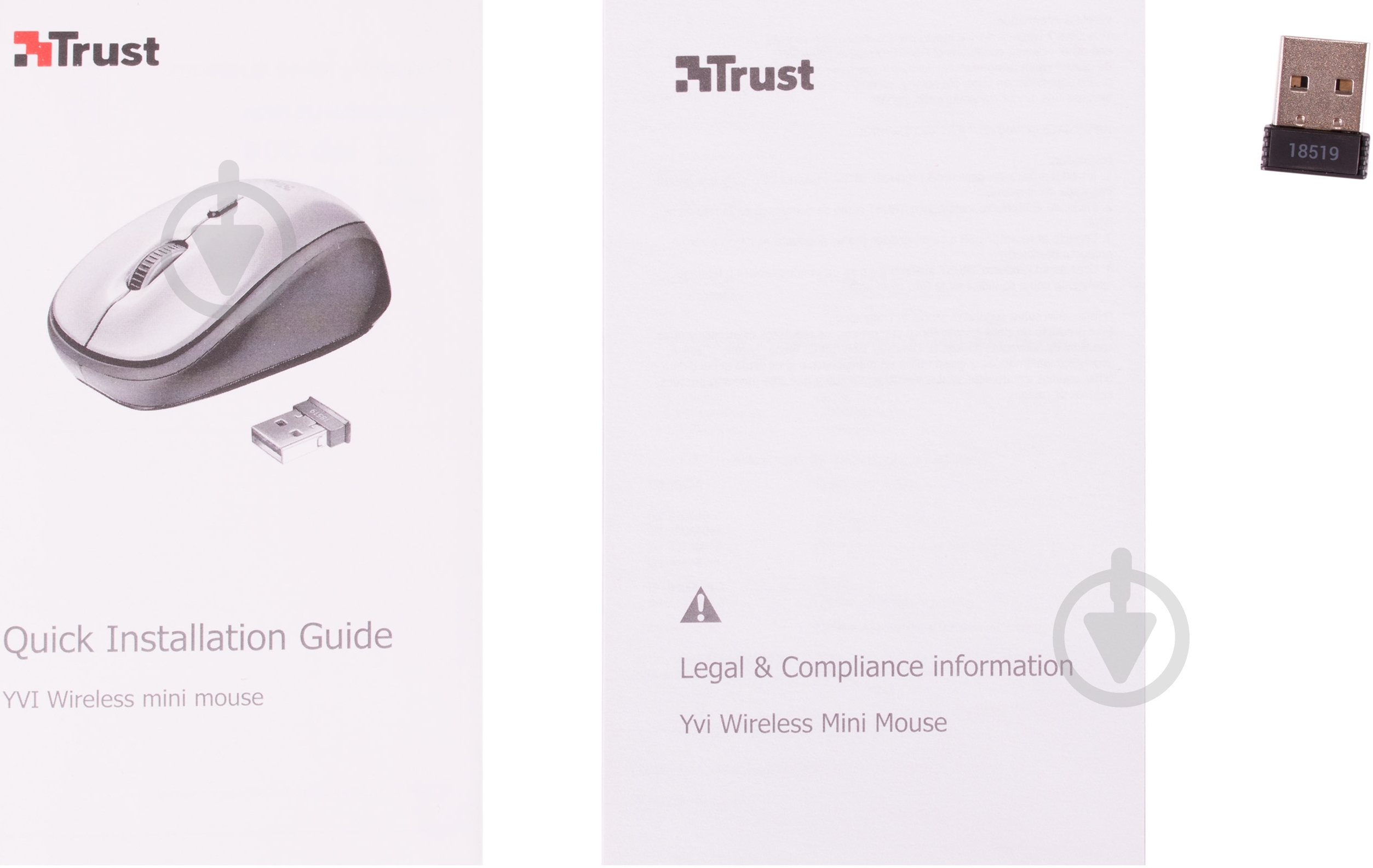 Мышь Trust Yvi Wireless Mini Mouse (18519) black (18519) - фото 5