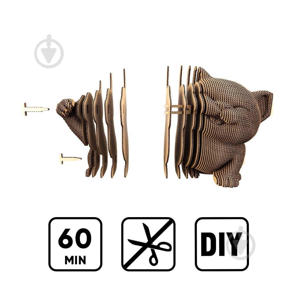 Конструктор картонний Cartonic 3D Puzzle MANEKI KITTEN CARTMNMANE - фото 3