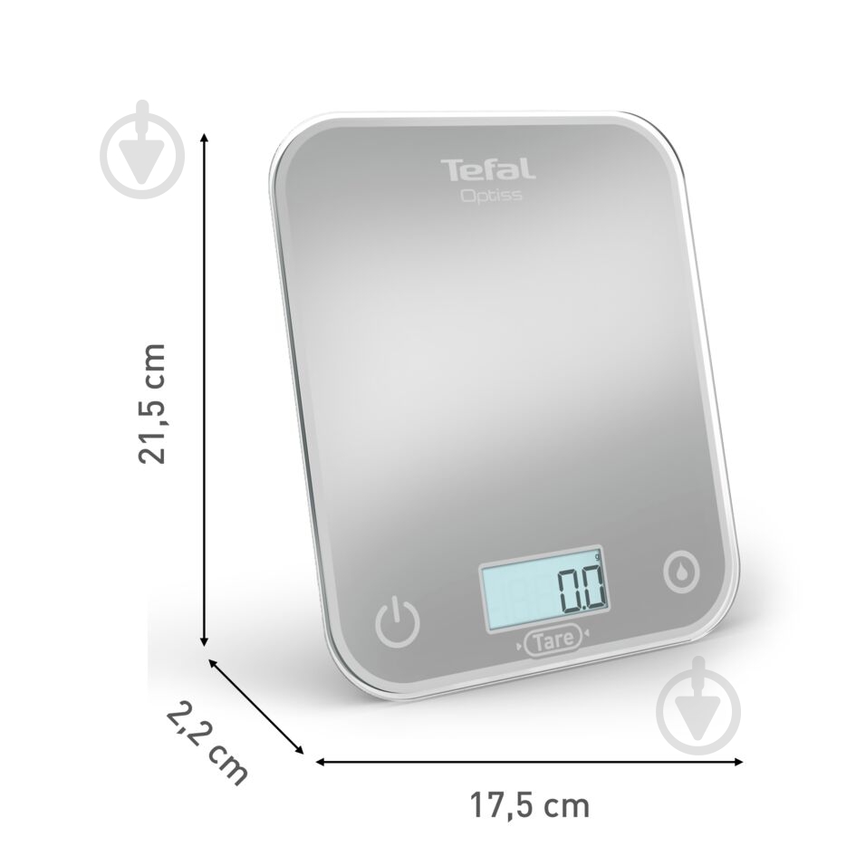 ВИТРИНА! Весы кухонные Tefal Optiss BC50D4V0 - фото 2 ВИТРИНА! Весы кухонные Tefal Optiss BC50D4V0 - фото 2