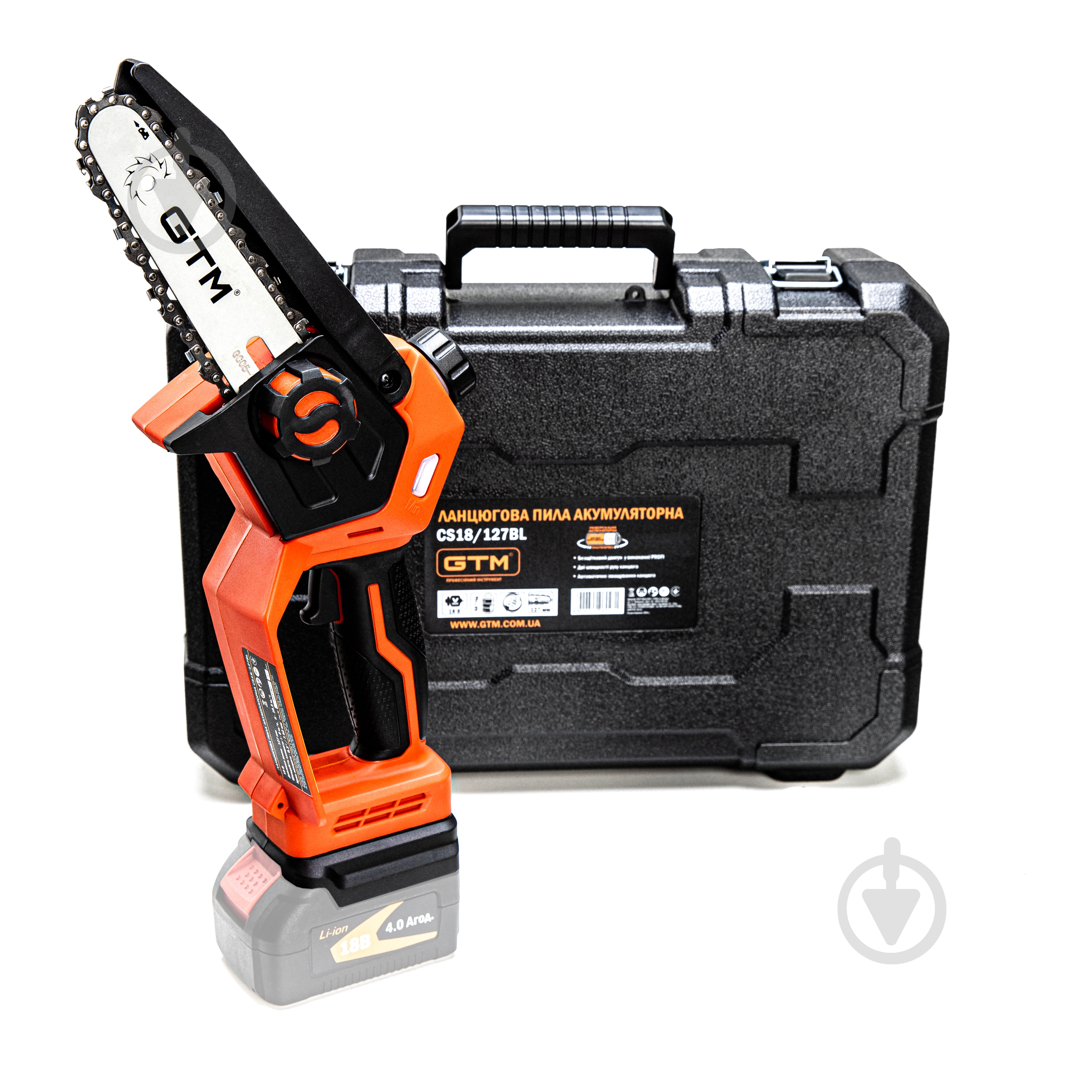ᐉ Мини пила аккумуляторная GTM CS18/127BL_case_BARE TOOL (без АКБ и ЗУ) • Купить в Киеве, Украине • Лучшая цена в Эпицентр