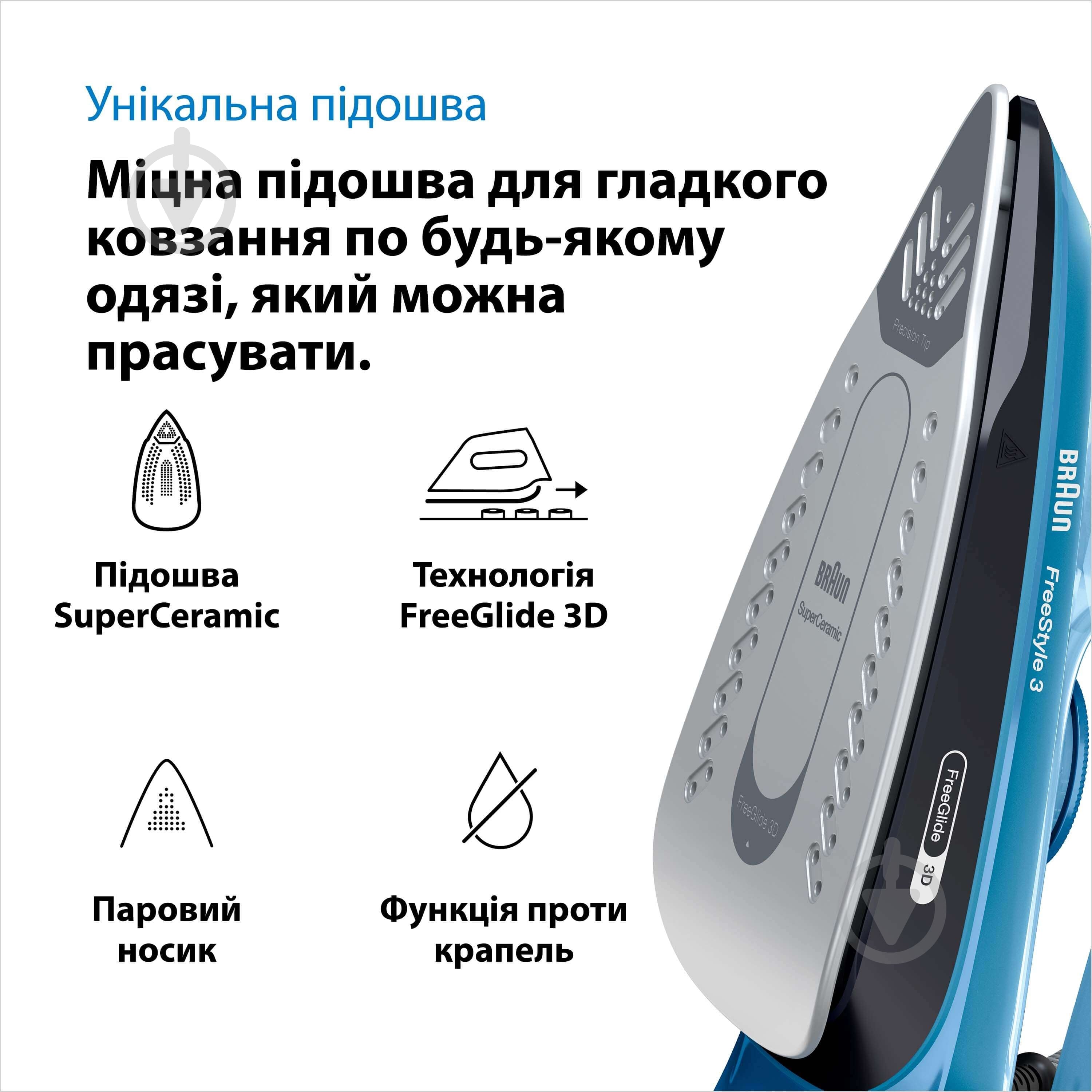 ВИТРИНА! Утюг Braun FI3194BK FreeStyle 3 - фото 2