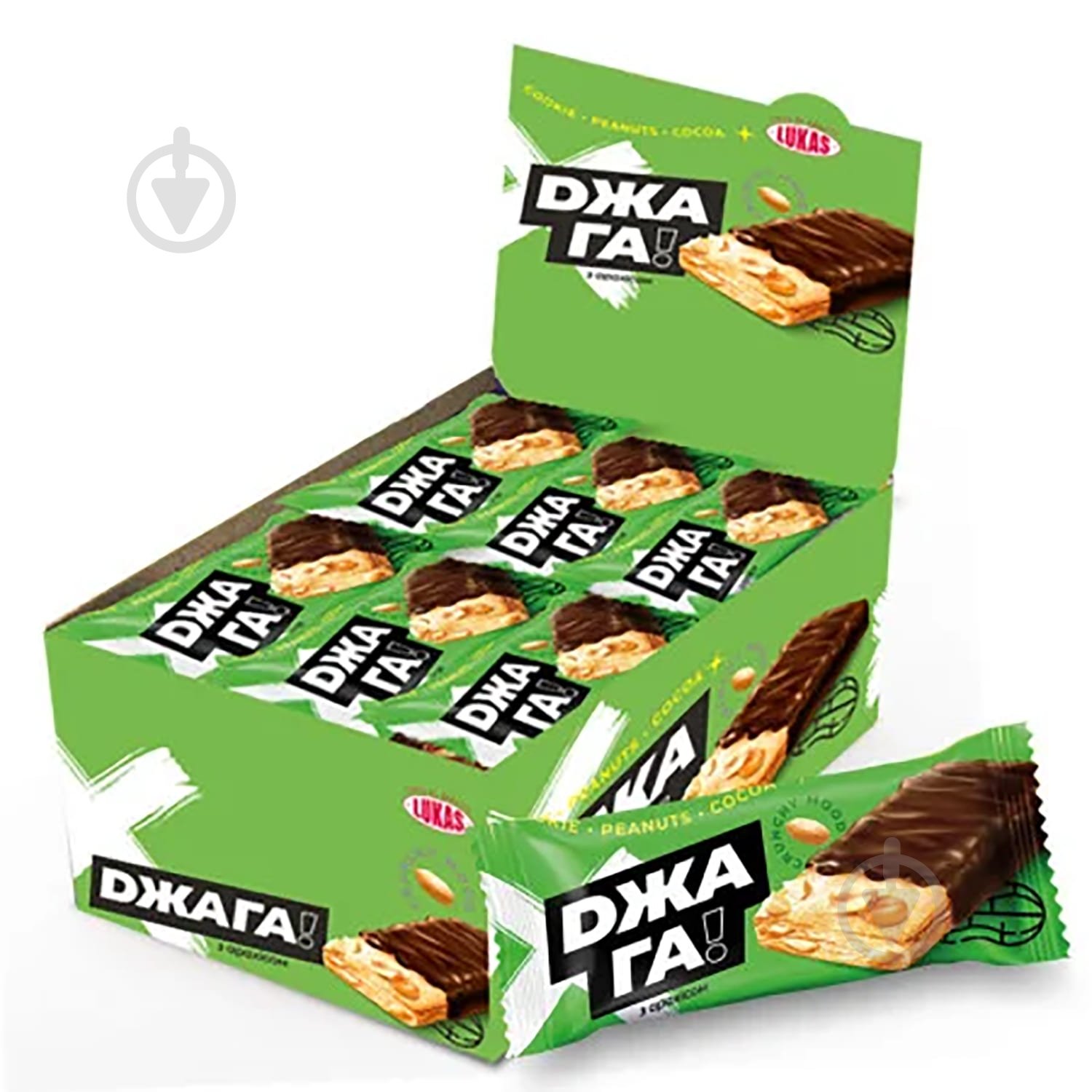 Печенье слоеное Lukas Джага з арахисом 20 г (4823054615343) - фото 1 Печенье слоеное Lukas Джага з арахисом 20 г (4823054615343) - фото 1