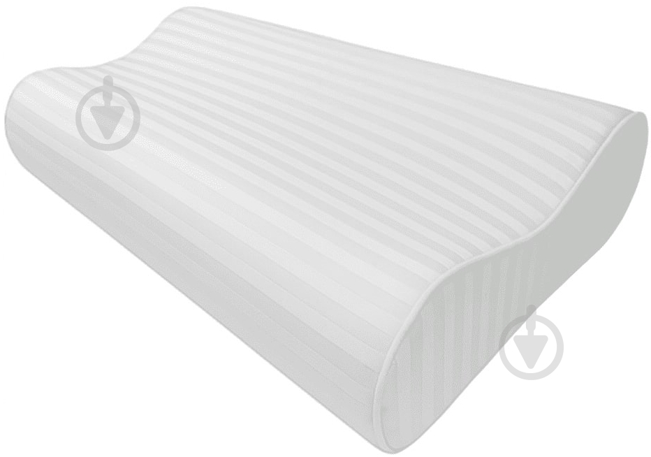 Наволочка Сатин Memory Wawe M White Stripe 32x49 см белый U-tek - фото 1 Наволочка Сатин Memory Wawe M White Stripe 32x49 см белый U-tek - фото 1