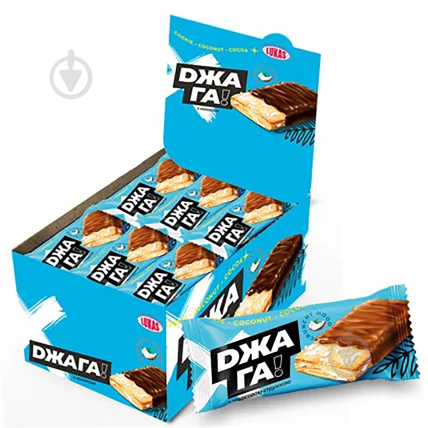 Печенье слоеное Lukas Джага с кокосом 20 г (4823054615374) - фото 1 Печенье слоеное Lukas Джага с кокосом 20 г (4823054615374) - фото 1