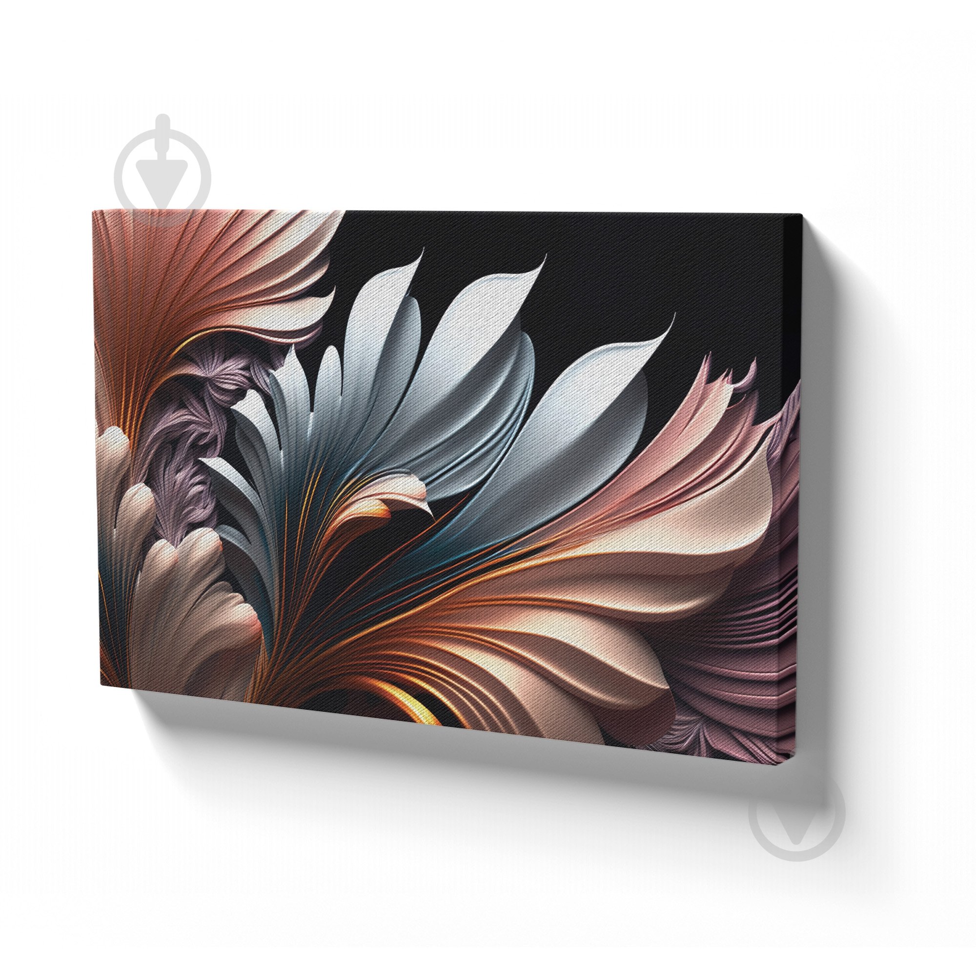 Картина на полотні Об'ємне листя 80x110 см WS Holst 1140420235 - фото 1 Картина на полотні Об'ємне листя 80x110 см WS Holst 1140420235 - фото 1