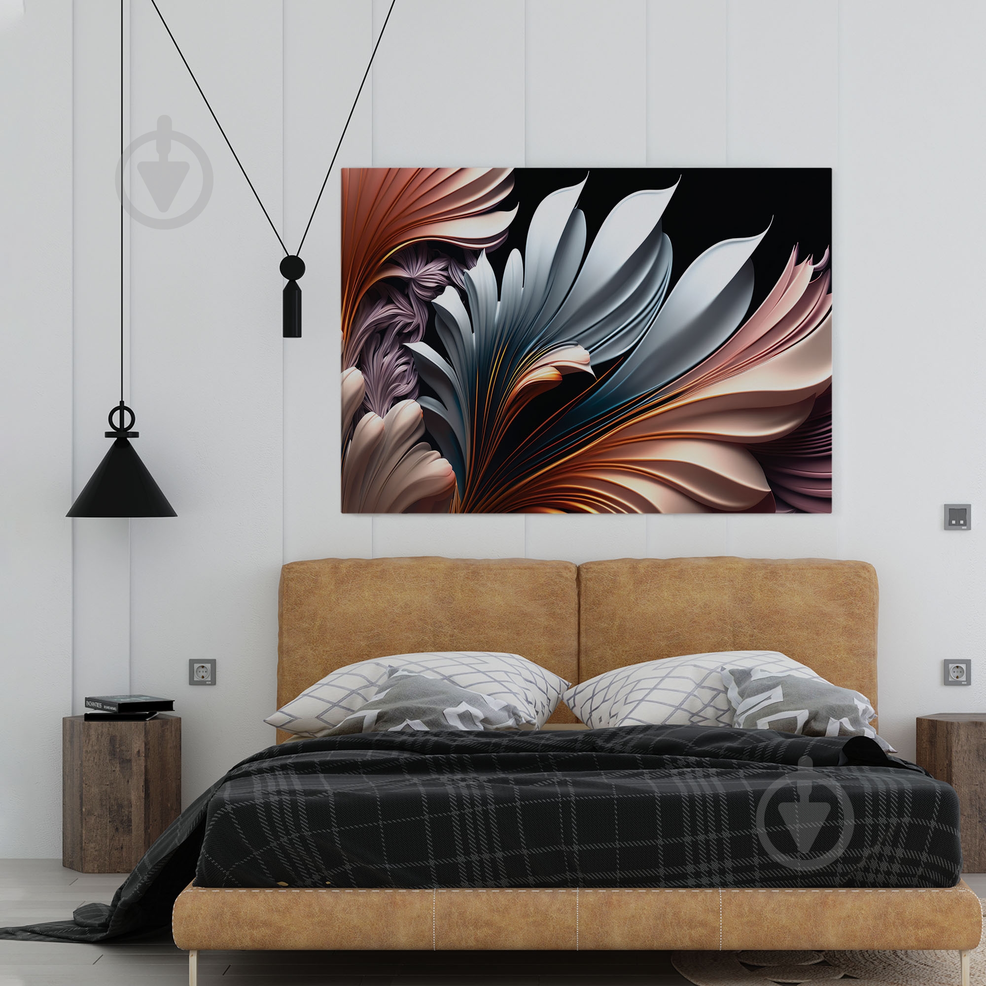 Картина на полотні Об'ємне листя 80x110 см WS Holst 1140420235 - фото 9 Картина на полотні Об'ємне листя 80x110 см WS Holst 1140420235 - фото 9