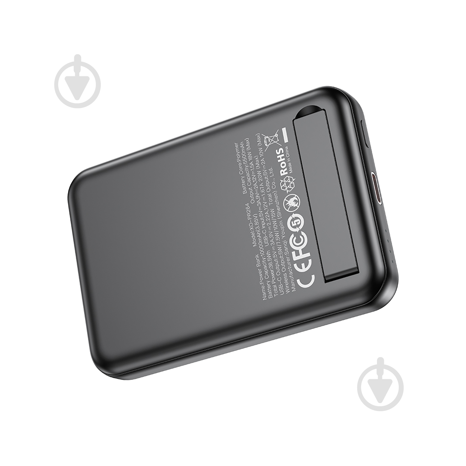 Повербанк Xo PR264 10000 mAh black (PR264.black) - фото 2