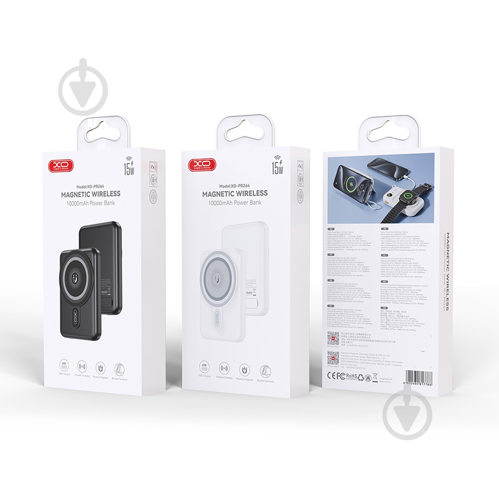 Повербанк Xo PR264 10000 mAh black (PR264.black) - фото 6