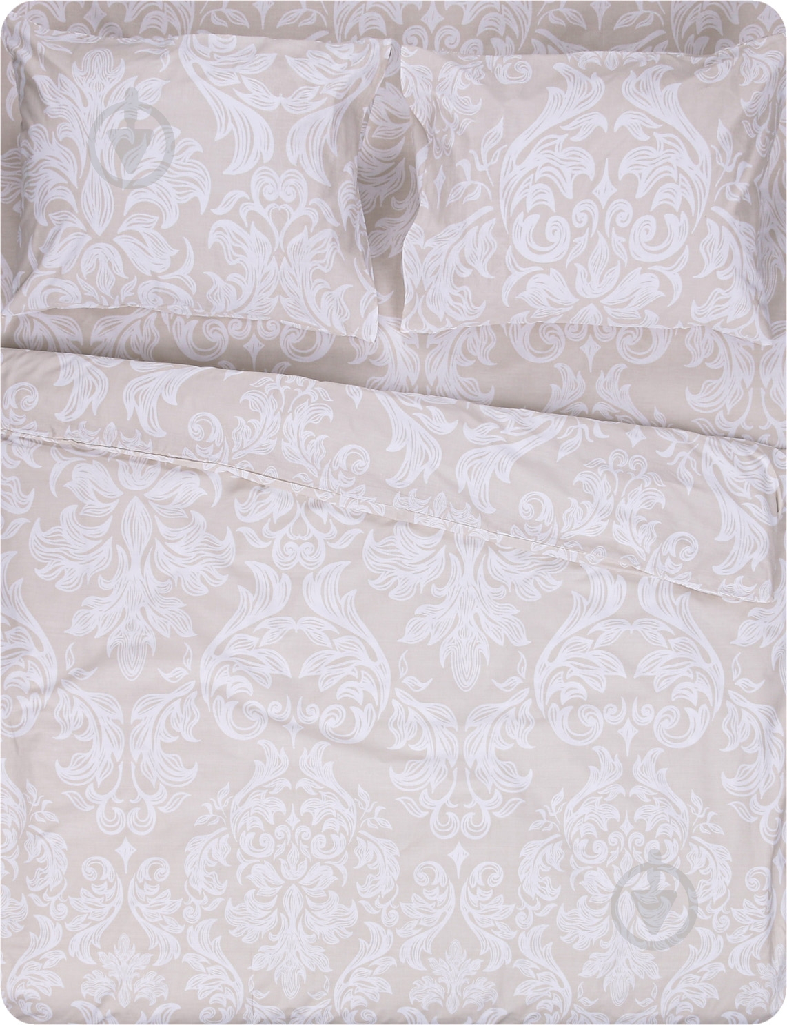 Комплект постельного белья Basic Вензель 2.0 бежевый La Nuit - фото 1