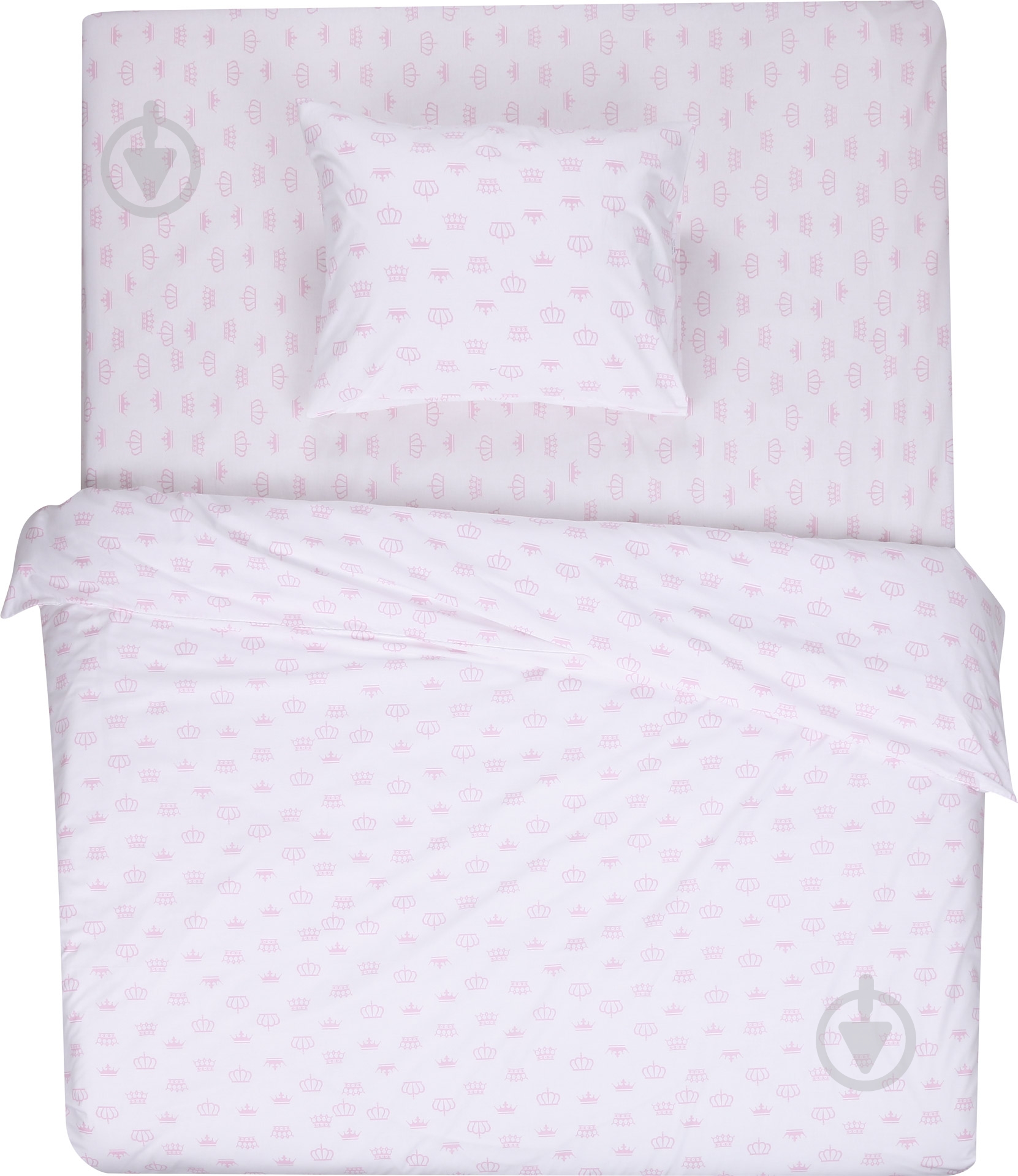 Комплект постельного белья Basic Корона 1.5 розовый La Nuit - фото 1